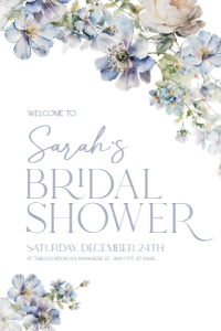 B011 Welcome Sign Vertical 24x36: B011 Bridal Shower Bundle