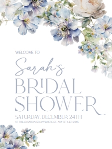B011 Welcome Sign Vertical 18x24: B011 Bridal Shower Bundle