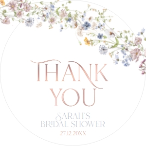 B016 Favor Tag Circle/Square: B016 Bridal Shower Bundle