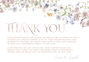 B016 Thank You Card Flat: B016 Thank You Card