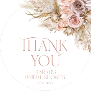 B028 Favor Tag Circle/Square: B028 Bridal Shower Bundle