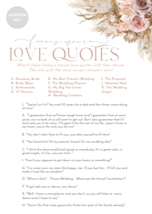 B028 Bridal Shower Games Answer Key: B028 Bridal Shower Bundle