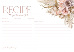 B028 Recipe Card: B028 Bridal Shower Bundle