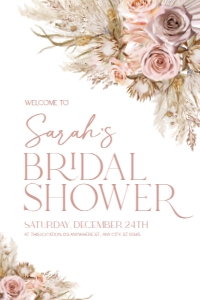 B028 Welcome Sign Vertical 24x36: B028 Bridal Shower Bundle