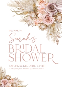 B028 Welcome Sign Vertical A1: B028 Bridal Shower Bundle