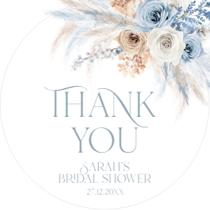 B029 Favor Tag Circle/Square: B029 Bridal Shower Bundle