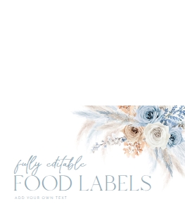 B029 Food Label Folded: B029 Bridal Shower Bundle