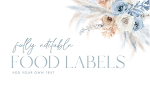 B029 Food Label Flat: B029 Bridal Shower Bundle