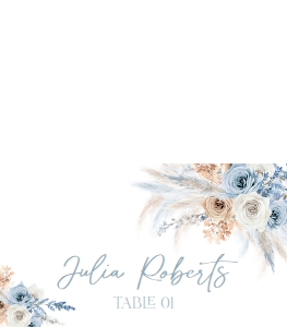 B029 Place Card Folded: B029 Bridal Shower Bundle
