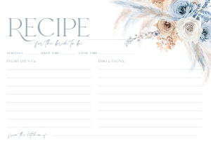 B029 Recipe Card: B029 Bridal Shower Bundle