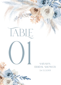 B029 Table Number 5x7: B029 Table Number