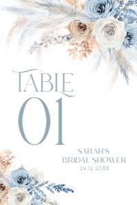 B029 Table Number 4x6: B029 Table Number