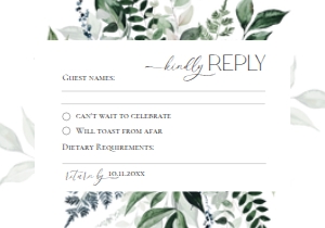 D001 RSVP 5x3.5: D001 Wedding Bundle