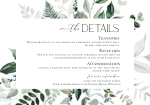 D001 Detail Card Horizontal 5x3.5: D001 Wedding Bundle
