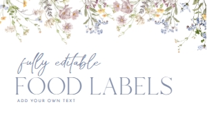 B031 Food Label Flat: B031 Bridal Shower Bundle