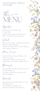 B031 Menu 4x9: B031 Menu