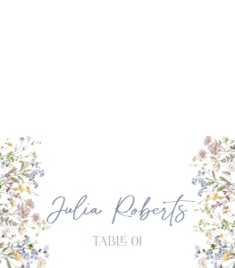 B031 Place Card Folded: B031 Menu