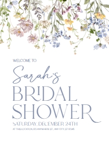 B031 Welcome Sign Vertical 18x24: B031 Bridal Shower Bundle