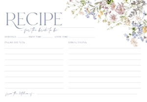 B031 Recipe Card: B031 Bridal Shower Bundle