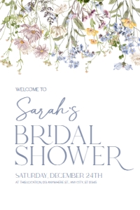 B031 Welcome Sign Vertical 24x36: B031 Bridal Shower Bundle