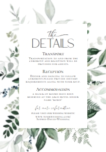D001 Detail Card Vertical 3.5x5: D001 Wedding Bundle