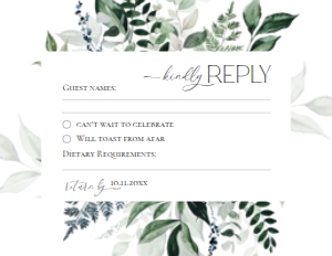 D001 RSVP 5.5x4.25: D001 Wedding Bundle