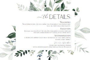 D001 Detail Card Horizontal 6x4: D001 Wedding Bundle