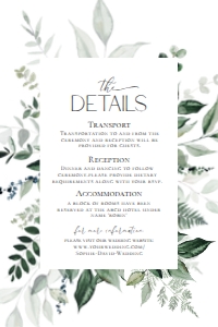 D001 Detail Card Vertical 4x6: D001 Wedding Bundle