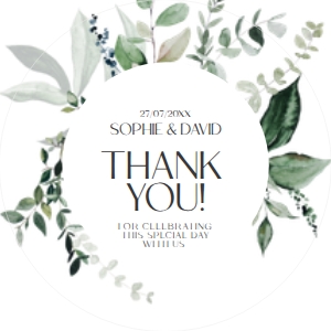 D001 Favor Tag Circle/Square: D001 Wedding Bundle