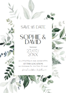 D001 Save the Date 5x7: D001 Wedding Bundle