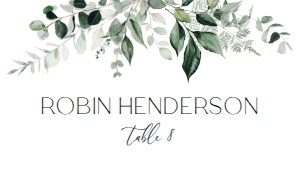 D001 Place Card Flat: D001 Wedding Bundle