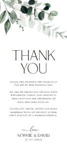 D001 Napkin Thank you Note: D001 Wedding Bundle