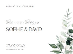 D001 Welcome Sign Horizontal 24x18: D001 Welcome Sign