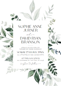 D001 Wedding Invite Front: D001 Wedding Bundle