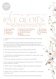 B035 Bridal Shower Games Answer Key: B035 Bridal Shower Games