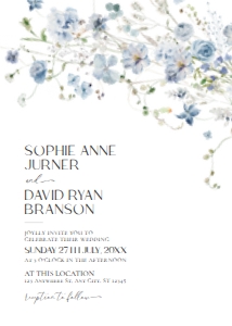 D005 Wedding Invite Front: D005 Wedding Bundle