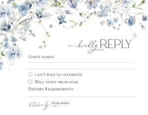D005 RSVP 5.5x4.25: D005 Wedding Bundle