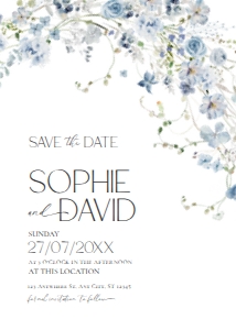 D005 Save the Date 5x7: D005 Wedding Bundle