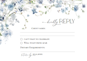 D005 RSVP 5x3.5: D005 Wedding Bundle