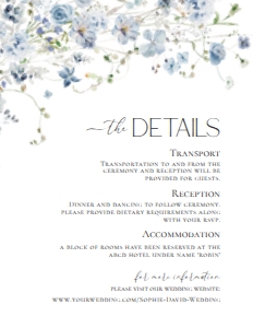 D005 Detail Card Vertical 4.25x5.5: D005 Wedding Bundle