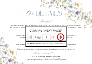 D006 Detail Card Horizontal 5x3.5: D006 Wedding Bundle