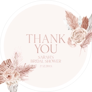 B015 Favor Tag Circle/Square: B015 Bridal Shower Bundle