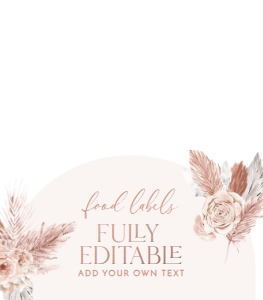 B015 Food Label Folded: B015 Bridal Shower Bundle