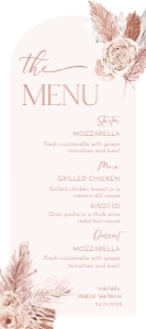 B015 Menu 4x9: B015 Bridal Shower Bundle