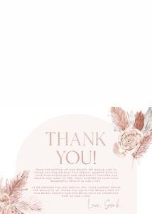 B015 Thank You Card Folded: B015 Bridal Shower Bundle