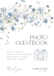 D005 Photo Guestbook Sign 5x7: D005 Wedding Bundle