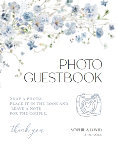 D005 Photo Guestbook Sign 8x10: D005 Wedding Bundle