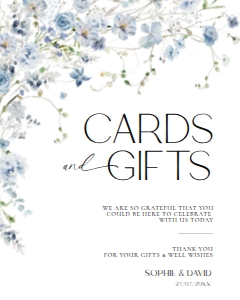 D005 Card Gift Sign 8x10: D005 Wedding Bundle
