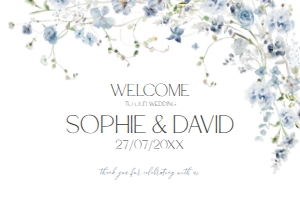 D005 Welcome Sign Horizontal 36x24: D005 Wedding Bundle