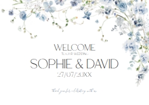 D005 Welcome Sign Horizontal A1: D005 Wedding Bundle